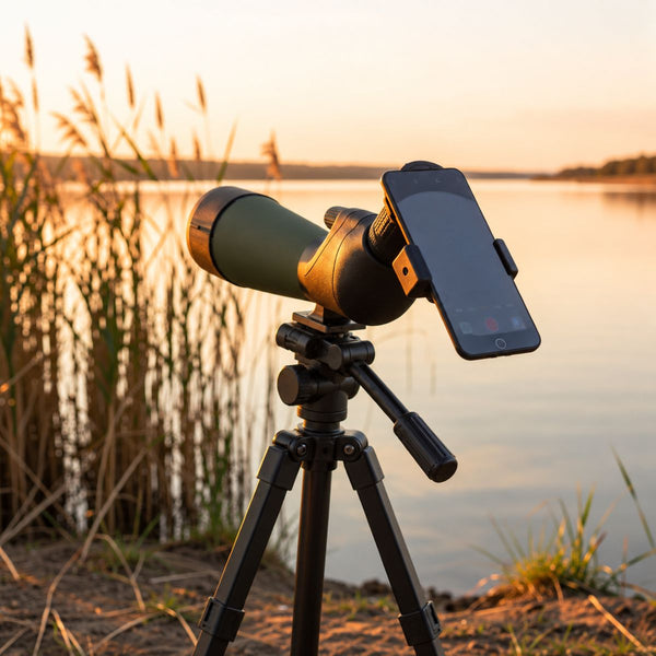 Goldeneye 25-75x80 Spotting Scope with Tripod — Wide Field of View, for Bird Watching
