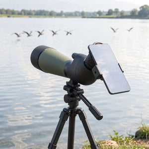 Goldeneye 25-75x80 Spotting Scope with Tripod — Wide Field of View, for Bird Watching