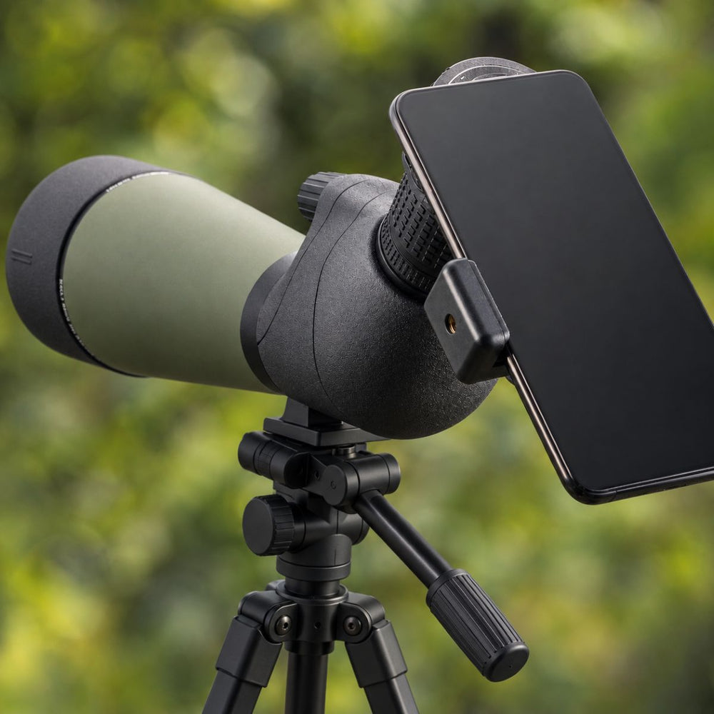 Goldeneye 25-75x80 Spotting Scope with Tripod — Wide Field of View, for Bird Watching