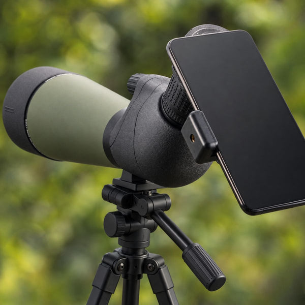 Goldeneye 25-75x80 Spotting Scope with Tripod — Wide Field of View, for Bird Watching
