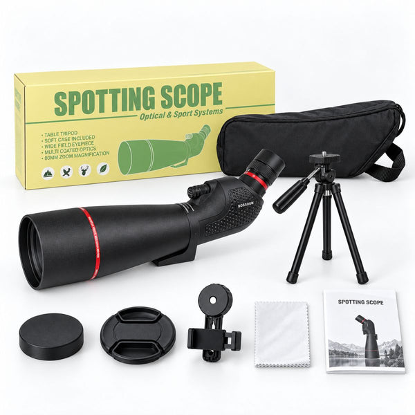 Heron - Spotting Scope - SilentWilds - Black - 20-60x80 - SilentWilds #Black