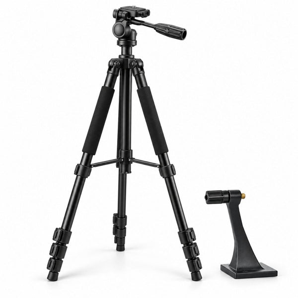 Heavy-Duty Aluminum Tripod 67 in with Pan Head — 26 mm Legs, for Spotting Scopes and Binoculars