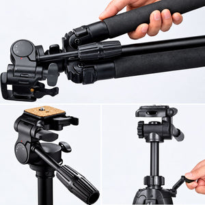 Heavy-Duty Aluminum Tripod 67 in with Pan Head — 26 mm Legs, for Spotting Scopes and Binoculars