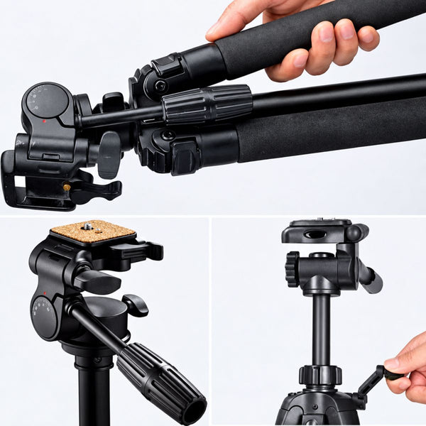 Heavy-Duty Aluminum Tripod 67 in with Pan Head — 26 mm Legs, for Spotting Scopes and Binoculars